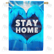 America Forever It's In Your Hands America - Stay Home House Flag