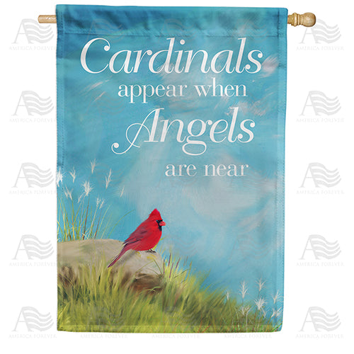 America Forever Angels Are Near House Flag