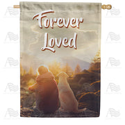 America Forever By My Side Always House Flag