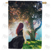 America Forever Peaceful Healing House Flag