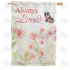 America Forever Always Loved Watercolor House Flag