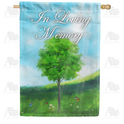 America Forever In Loving Memory (Tree) House Flag