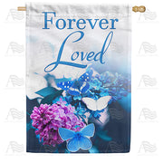 America Forever Feeling Blue Missing You House Flag