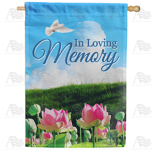America Forever Peace In The Valley House Flag