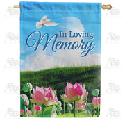 America Forever Peace In The Valley House Flag