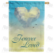 America Forever Heavenly Love House Flag