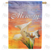 America Forever In Loving Memory (Lilies) House Flag