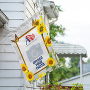America Forever Personalized Country Sunflowers House Flag