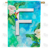 America Forever Hummingbird At Lily Monogram House Flag