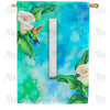 America Forever Hummingbird At Lily Monogram House Flag