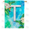 America Forever Hummingbird At Lily Monogram House Flag