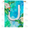 America Forever Hummingbird At Lily Monogram House Flag