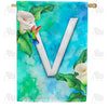 America Forever Hummingbird At Lily Monogram House Flag