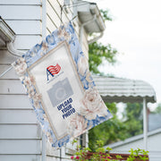 America Forever Personalized Old Fashion Flowers House Flag