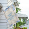 America Forever Personalized Old Fashion Flowers Message House Flag