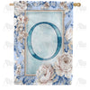 America Forever Old Fashion Flowers Monogram House Flag