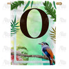 America Forever Tropical Bird Monogram House Flag