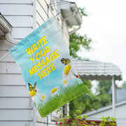 America Forever Personalized Loves Me, Loves Me Not Message House Flag