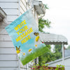 America Forever Personalized Loves Me, Loves Me Not Message House Flag