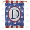 America Forever All American Old Wood Monogram House Flag