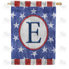 All American Old Wood Monogram House Flag