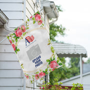 America Forever Personalized Country Roses House Flag