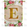 America Forever Country Roses Monogram House Flag