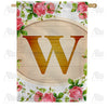 America Forever Country Roses Monogram House Flag