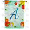 America Forever Bright Cosmos Monogram House Flag