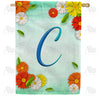 America Forever Bright Cosmos Monogram House Flag