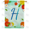 America Forever Bright Cosmos Monogram House Flag