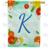 America Forever Bright Cosmos Monogram House Flag