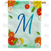 America Forever Bright Cosmos Monogram House Flag