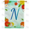 America Forever Bright Cosmos Monogram House Flag