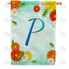 America Forever Bright Cosmos Monogram House Flag