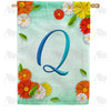 America Forever Bright Cosmos Monogram House Flag
