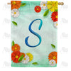 America Forever Bright Cosmos Monogram House Flag