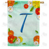 America Forever Bright Cosmos Monogram House Flag