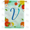 America Forever Bright Cosmos Monogram House Flag