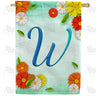 America Forever Bright Cosmos Monogram House Flag
