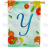 America Forever Bright Cosmos Monogram House Flag