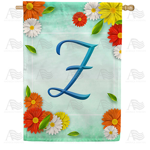 America Forever Bright Cosmos Monogram House Flag