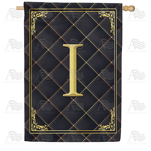 America Forever Quilted Royalty Monogram House Flag