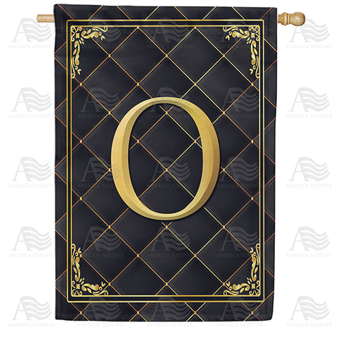 America Forever Quilted Royalty Monogram House Flag