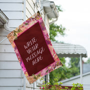 America Forever Personalized Rosie Pink Message House Flag