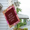 America Forever Personalized Rosie Pink Message House Flag