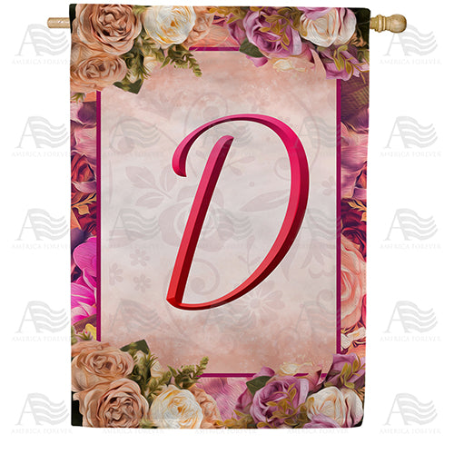 America Forever Rosie Pink Monogram House Flag