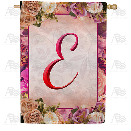 America Forever Rosie Pink Monogram House Flag