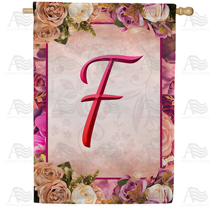 America Forever Rosie Pink Monogram House Flag