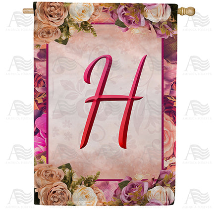 America Forever Rosie Pink Monogram House Flag